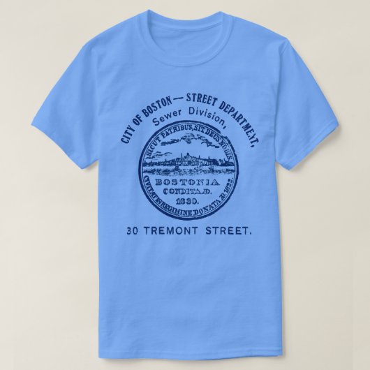 第19回ボストン下水道事業部のCシール Tシャツ (デザイン正面)