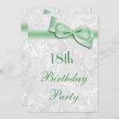 第19回誕生日パーティーダマスフェイククとボウ 招待状 (正面/裏面)