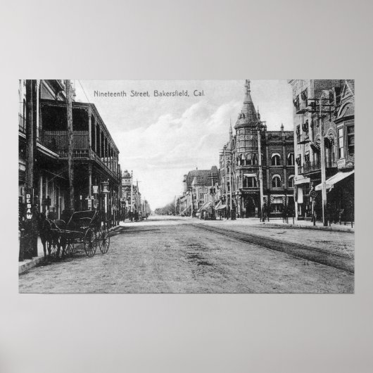 第19回通りのビュー# 2ベーカースフィールド， CA ポスター (正面)