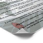 第19期特殊部隊グループのフラッシュ編みポスターベット ポスター (角)