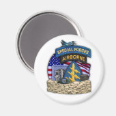 第19期特殊部隊グループ砂漠の嵐イラクのベールm マグネット (正面/裏面)