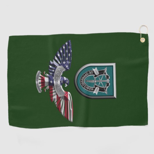 第19期特殊部隊グループ(A)退役軍人・イーグル ゴルフタオル (横)