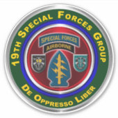 第19期空挺部隊 シール (正面)