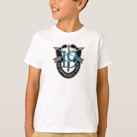 第19特殊部隊のグループの頂上 Tシャツ (正面)