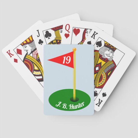 第19穴およびあなたの名前 トランプ (裏面)