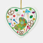 第19穴のハートのオーナメント セラミックオーナメント (裏面)
