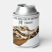 第19誕生日アリゲータースマイル 缶クーラー (缶正面)