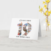 第19誕生日写真カード カード (黄色い花)