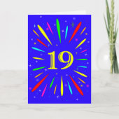 第19誕生日爆破カード カード (正面)