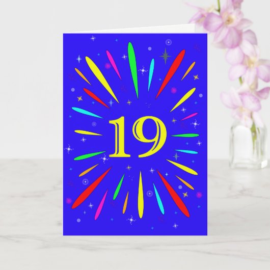 第19誕生日爆破カード カード (蘭)