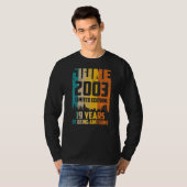 第19誕生日2003素晴らし年6月以来19年 Tシャツ (正面フル)