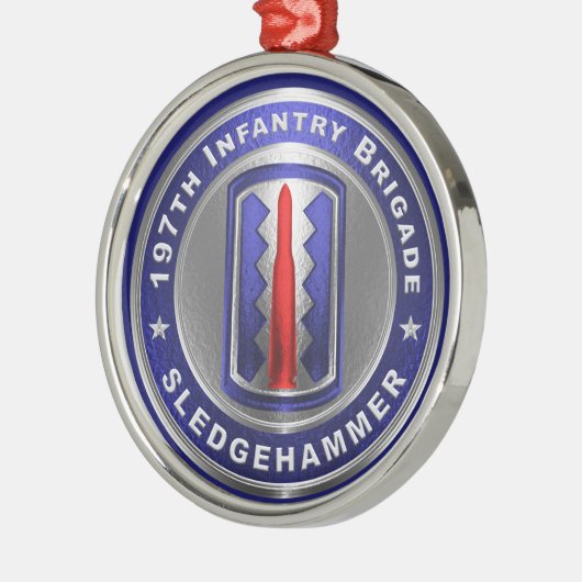 第197歩兵旅団クリスマス メタルオーナメント (左)