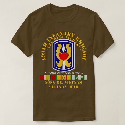 第199歩兵旅団RedCatchers SSI w VN SV Tシャツ (デザイン正面)
