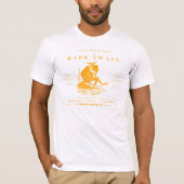 第19 C.オレンジ印のTwainsの跳躍のカエル Tシャツ (正面)