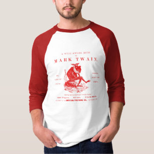 第19 C.赤い印のTwainsの跳躍のカエル Tシャツ