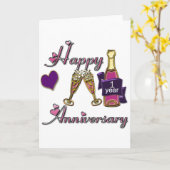 第1。 記念日 カード (黄色い花)