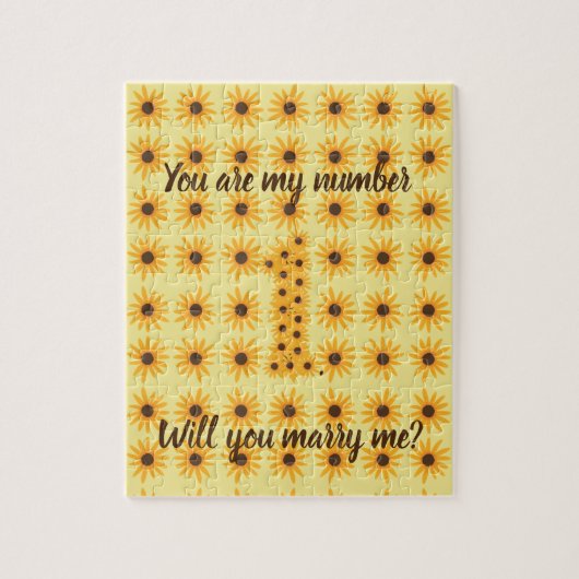 第1 1つのヒマワリの求婚のパズル ジグソーパズル (縦)