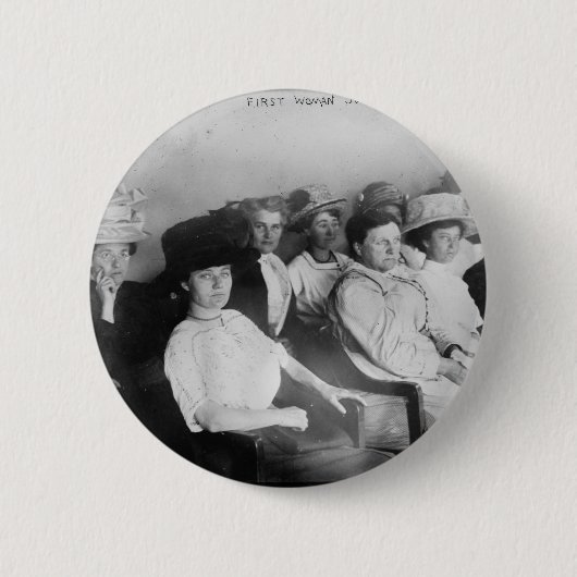 第1 1911年からのLasアンヘレスのすべての女性の陪審 缶バッジ (正面)