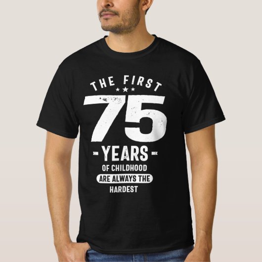 第1 75年 – 75誕生日 Tシャツ (正面)