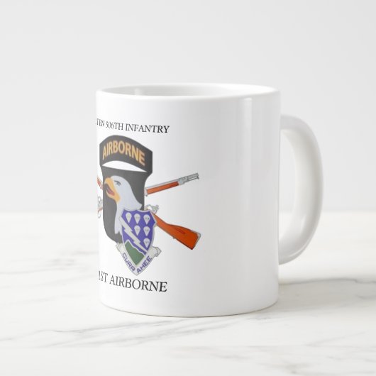 第1 BN.の506TH歩兵の101ST空輸のジャンボマグ ジャンボコーヒーマグカップ (正面右)