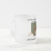 第1 Bn.第16 Inf第1 HBCT第1 Inf Divのジャンボマグ フロストグラスマグカップ (正面左)