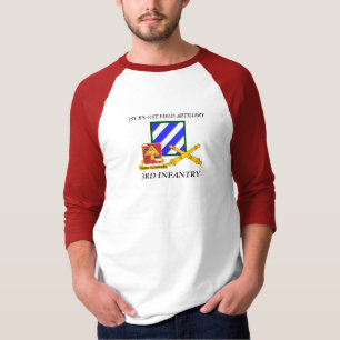 第1 BN 41ST野戦砲兵第3歩兵師団 Tシャツ