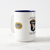 第1 BN. (ABN)の327TH歩兵の101ST空輸のマグ ツートーンマグカップ (正面左)