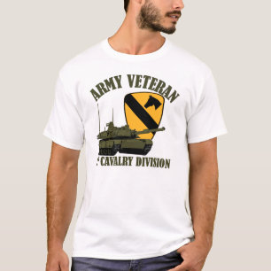 第1 Cavの軍隊の獣医- M1タンク Tシャツ