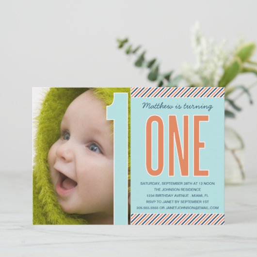 第1 %PIPE%最初誕生日の招待状 招待状 (スタンド正面)