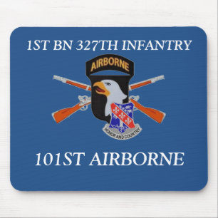 第1 ST BN 327歩兵第101 ST空挺マウスパッド マウスパッド