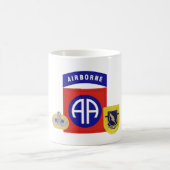 第1 ST BN 504歩兵第82機搭載MUG コーヒーマグカップ (中央)