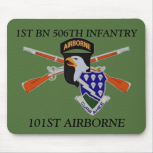 第1 ST BN 506歩兵第101 ST空挺マウスパッド マウスパッド