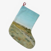 第1Touch秋：ニューヨークの風景州 ラージクリスマスストッキング (正面 (吊り時))