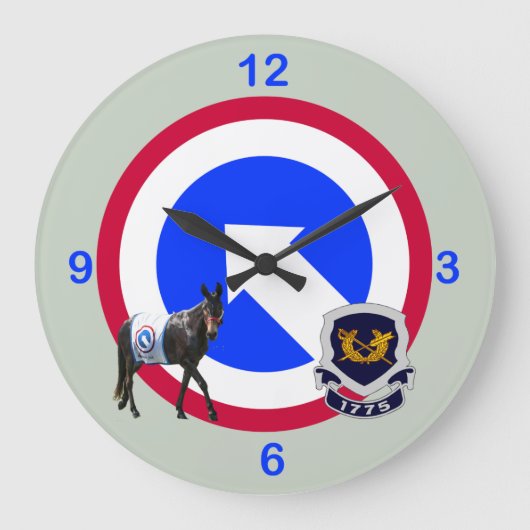 第1TSC JAGクロック ラージ壁時計 (正面)