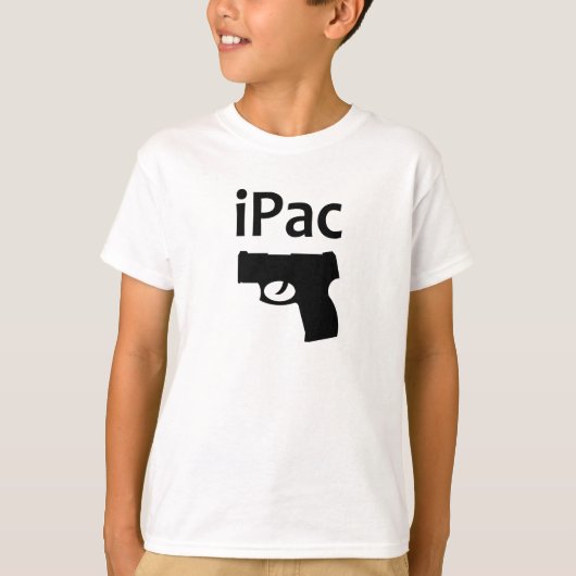 第2おもしろいな修正のワイシャツのiPACの銃砲規制のTシャツ Tシャツ (正面)
