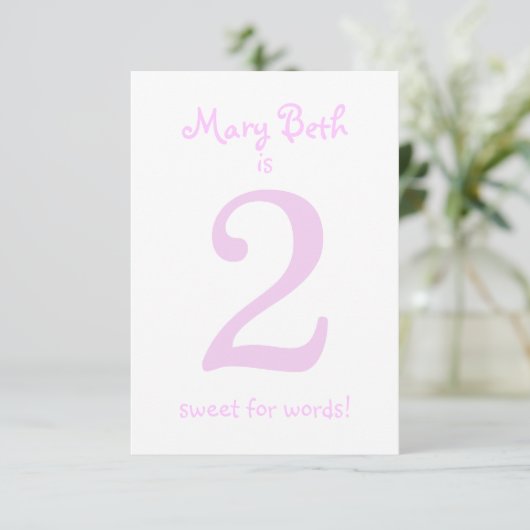 第2おもしろい誕生日女の子パーティー 招待状 (スタンド正面)