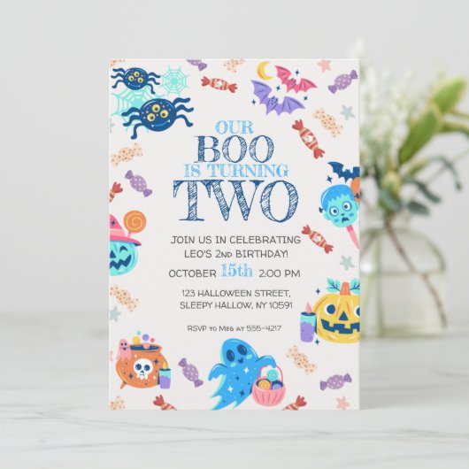 第2の誕生日ハローウィンパーティ招待状 招待状 (スタンド正面)