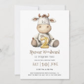 第2の誕生日パーティーボーイ 招待状 (正面)