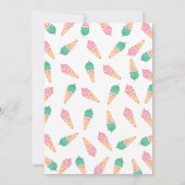 第2の誕生日招待状 |アイスクリームパーティー 招待状 (裏面)