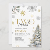第2の誕生日招待状、ウィンターツー誕生日 招待状 (正面)