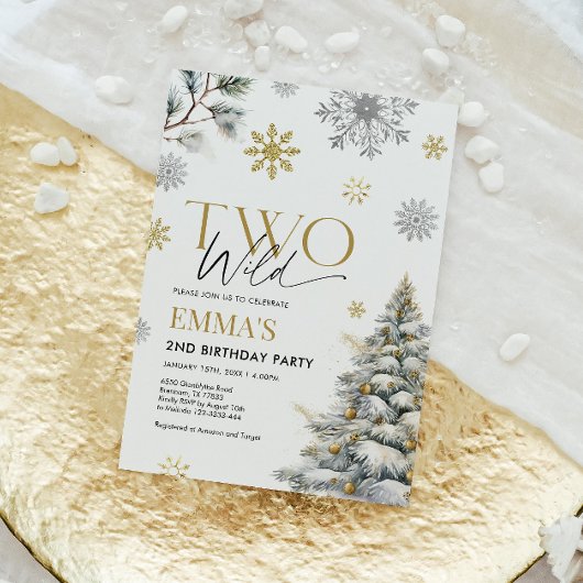 第2の誕生日招待状、2つのワイルド誕生日 招待状