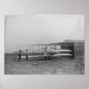 第2のWilbur及びOrvilleライトは機械に動力を与えました ポスター