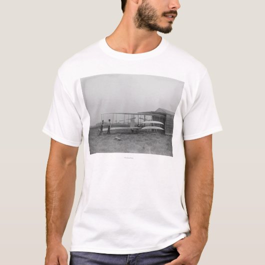 第2のWilbur及びOrvilleライトは機械に動力を与えました Tシャツ (正面)
