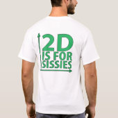 第2はいくじなしのためです Tシャツ (裏面)