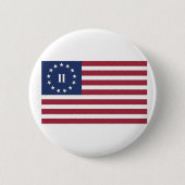 第2アメリカ革命の旗 缶バッジ (正面)