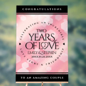 第2エレガントバラクォー結婚ツ記念日 アクリルサイン (ニュートラル)