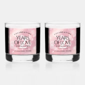 第2エレガントバラクォー結婚ツ記念日 ウイスキーグラス (正面)