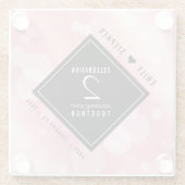 第2エレガントバラクォー結婚ツ記念日 ガラスコースター (裏面)