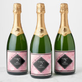 第2エレガントバラクォー結婚ツ記念日 スパークリングワインラベル (ボトル)