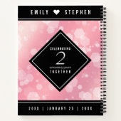 第2エレガントバラクォー結婚ツ記念日 ノートブック (裏面)